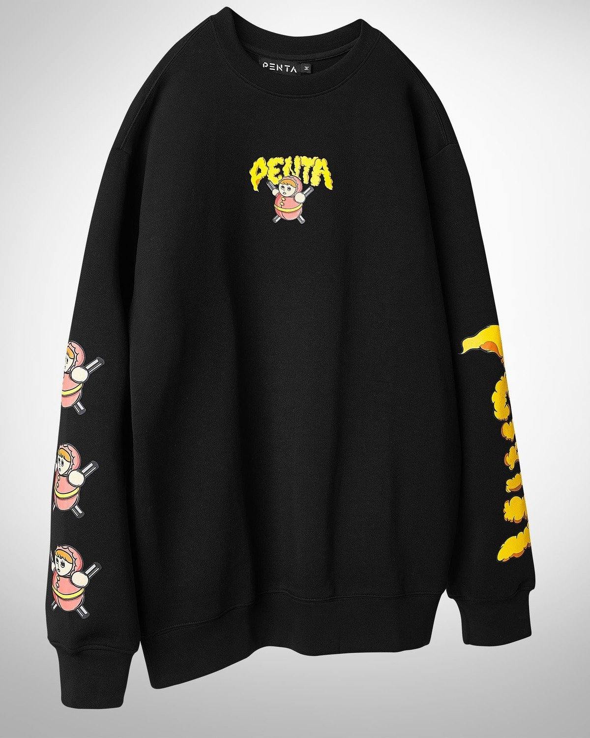 Anniebell Machine Sweater Black - PENTA