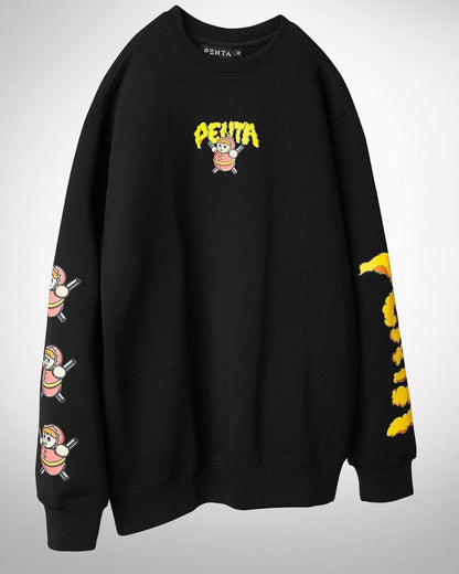 Anniebell Machine Sweater Black - PENTA