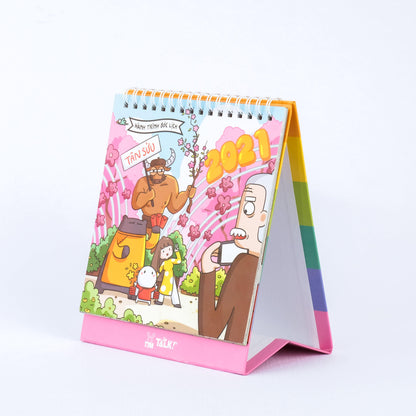 Lịch Để Bàn Thỏ Bảy Màu 2021 - PENTA