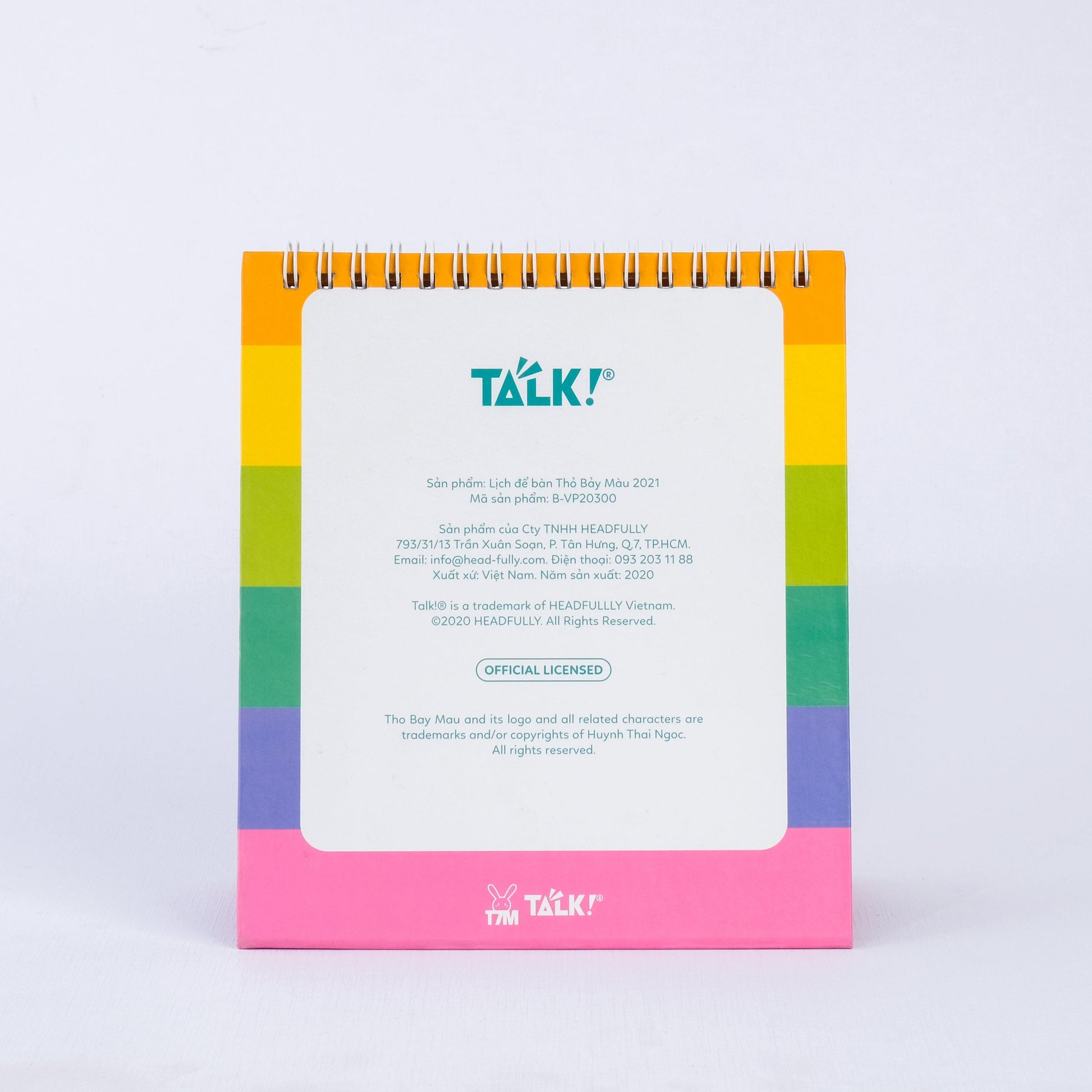 Lịch Để Bàn Thỏ Bảy Màu 2021 - PENTA