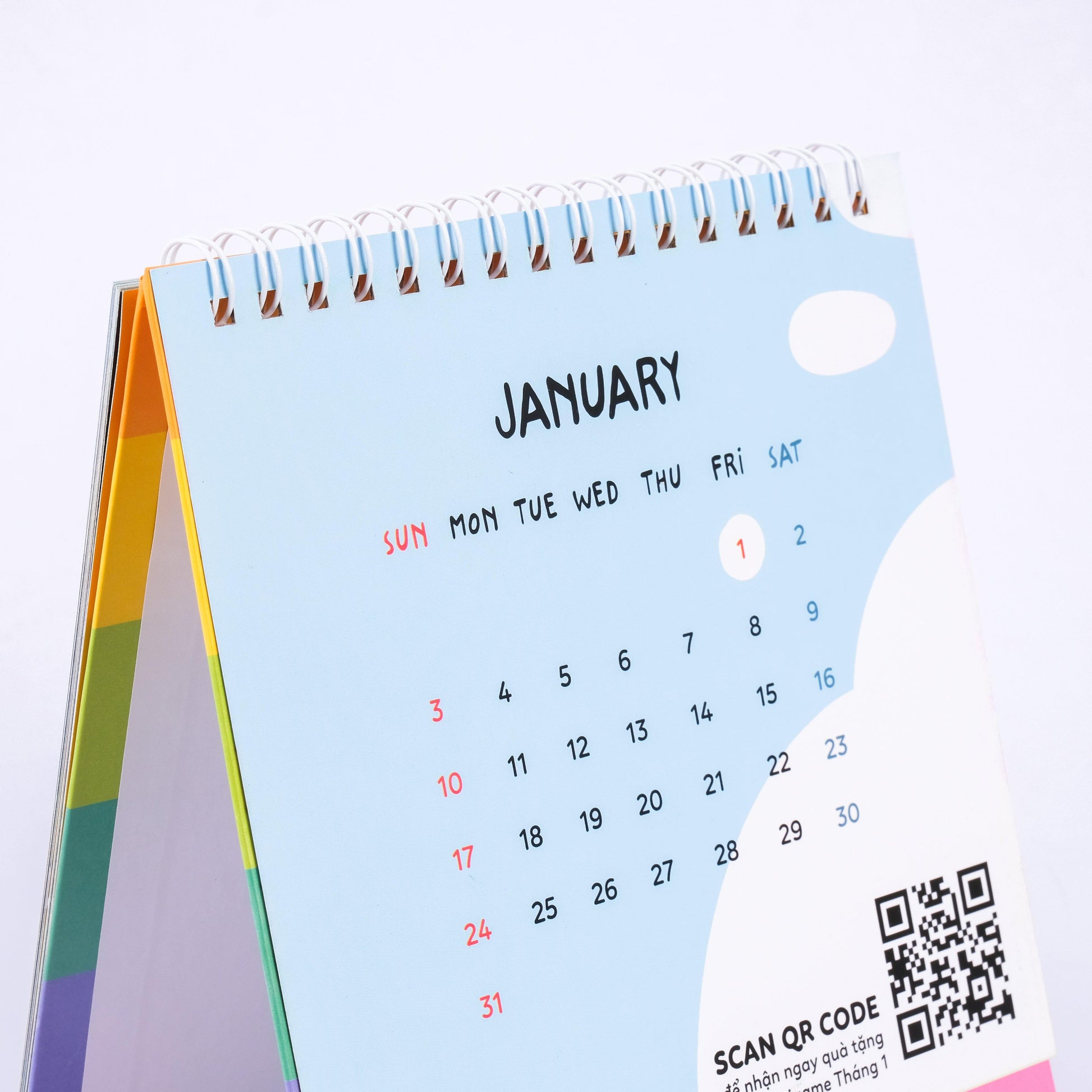 Lịch Để Bàn Thỏ Bảy Màu 2021 - PENTA