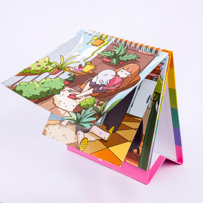 Lịch Để Bàn Thỏ Bảy Màu 2021 - PENTA